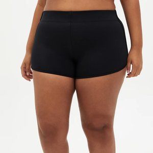 Torrid BLACK DOLPHIN HEM SWIM SHORT